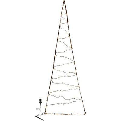 MODERNE HAUSFRAU XXL-LED-Türvorhang Tannenbaum schwarz Türvorhang MODERNE HAUSFRAU XXL-LED-Türvorhang Tannenbaum schwarz Türvorhang