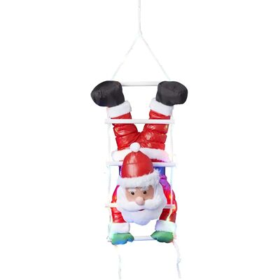 BONETTI Weihnachtsmann Kopfüber LED Dekor 110cm - Weihnachtsdeko BONETTI Weihnachtsmann Kopfüber LED Dekor 110cm - Weihnachtsdeko