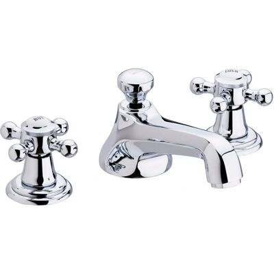 Grifo de 3 agujeros Dornbracht Madison, con desagüe automático, proyección 135 mm Grifo de 3 agujeros Dornbracht Madison, con desagüe automático, proyección 135 mm