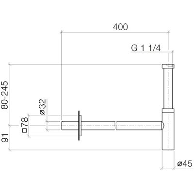 Dornbracht Modell 10060780 - Siphon Dornbracht Modell 10060780 - Siphon