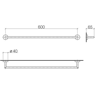 Dornbracht Modelo 83060979-00 Toallero Cromado Dornbracht Modelo 83060979-00 Toallero Cromado