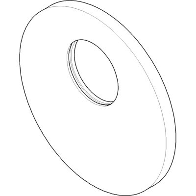 Rosette Dornbracht - 150x10mm - Platin brossé - Pour ensemble de douche - Publicité Rosette Dornbracht - 150x10mm - Platin brossé - Pour ensemble de douche - Publicité
