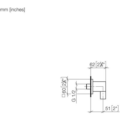 Dornbracht Modelo 28450980-06 Codo de conexión a la pared - Mate platino Dornbracht Modelo 28450980-06 Codo de conexión a la pared - Mate platino