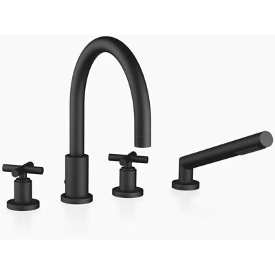 Tapa de bañera Dornbracht Tara - Negro Mate - Proyección 220mm Tapa de bañera Dornbracht Tara - Negro Mate - Proyección 220mm