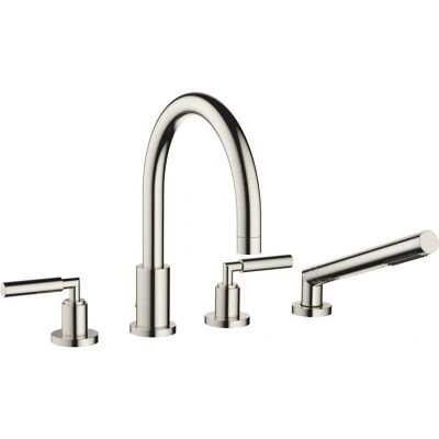 Mezclador de Cuatro Agujeros Dornbracht Tara - 220 mm Proyección - Platina Mezclador de Cuatro Agujeros Dornbracht Tara - 220 mm Proyección - Platina