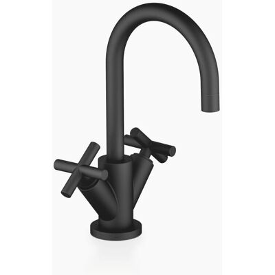 Dornbracht Tara Mezclador de lavabo de un orificio - Negro Mate, 135mm Proyección Dornbracht Tara Mezclador de lavabo de un orificio - Negro Mate, 135mm Proyección