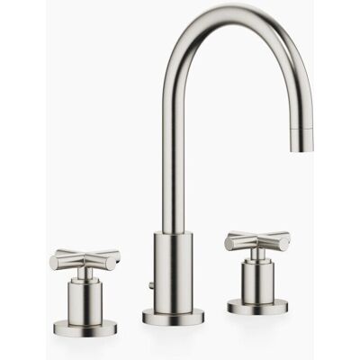 Mezclador de lavabo de tres agujeros DORNBRACHT Tara con válvula de descarga Mezclador de lavabo de tres agujeros DORNBRACHT Tara con válvula de descarga