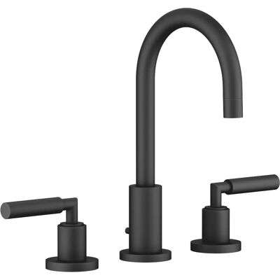 Grifo Dornbracht Tara - Mezclador de lavabo de tres agujeros - Negro mate Grifo Dornbracht Tara - Mezclador de lavabo de tres agujeros - Negro mate