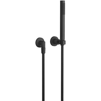 Kit Doccia Tara con Rosette Singole - Nero Opaco Kit Doccia Tara con Rosette Singole - Nero Opaco