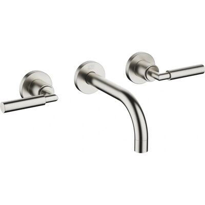 Mezclador de lavabo de pared DORNBRACHT Tara - 160 mm Proyección - Mate platino Mezclador de lavabo de pared DORNBRACHT Tara - 160 mm Proyección - Mate platino