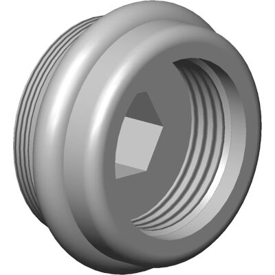 Dornbracht Nippel M22 x 2000 - AXM18 x 2000 - Chroom Onderdelen Dornbracht Nippel M22 x 2000 - AXM18 x 2000 - Chroom Onderdelen
