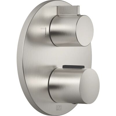 Termostato Dornbracht - Control de flujo de dos vías - Montaje en pared - Platino Cepillado Termostato Dornbracht - Control de flujo de dos vías - Montaje en pared - Platino Cepillado