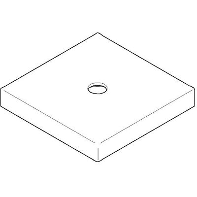 Dornbracht Rosette für Griff Ersatzteile - Chrom - 60x60x9 mm Dornbracht Rosette für Griff Ersatzteile - Chrom - 60x60x9 mm