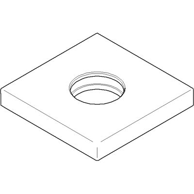 Dornbracht Rosette für Lotionspender - Quadratisch, Rechteckig, Platin Dornbracht Rosette für Lotionspender - Quadratisch, Rechteckig, Platin