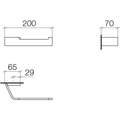 Dornbracht Modelo 83500705-06 Portarrollos sin tapa - Platino mate Dornbracht Modelo 83500705-06 Portarrollos sin tapa - Platino mate