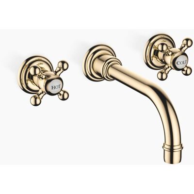 Conjunto de grifo de pared Dornbracht Madison - Latón, alcance 190 mm, 7 l/min Conjunto de grifo de pared Dornbracht Madison - Latón, alcance 190 mm, 7 l/min