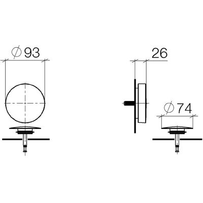 Dornbracht Modelo 36247970-00 - Grifo de bañera con conjunto de drenaje Dornbracht Modelo 36247970-00 - Grifo de bañera con conjunto de drenaje