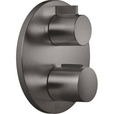 Termostato Dornbracht Platino Scuro - Kit di Montaggio Finale - Controllo del Flusso Termostato Dornbracht Platino Scuro - Kit di Montaggio Finale - Controllo del Flusso