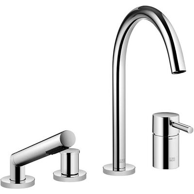 Dornbracht Meta Armatur - 221mm Ausladung, Chrom, Vierloch, Badmontage Dornbracht Meta Armatur - 221mm Ausladung, Chrom, Vierloch, Badmontage