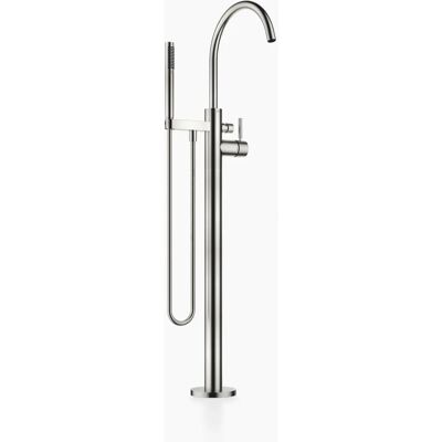 Mezclador monomando de bañera Dornbracht Meta con tubo vertical - Instalación independiente, Platin Mate Mezclador monomando de bañera Dornbracht Meta con tubo vertical - Instalación independiente, Platin Mate