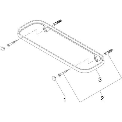 Mensola a parete Dornbracht 83482970-99 - 300mm Platino Scuro Opaco Mensola a parete Dornbracht 83482970-99 - 300mm Platino Scuro Opaco