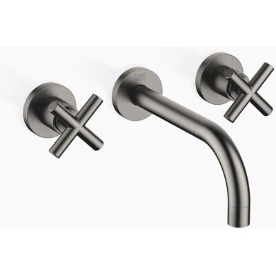 Dornbracht Tara Miscelatore a parete per lavabo - Platino scuro opaco Dornbracht Tara Miscelatore a parete per lavabo - Platino scuro opaco