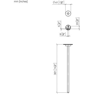 Dornbracht Porta Asciugamani - 1 Braccio Fisso - Portasalviette Dornbracht Porta Asciugamani - 1 Braccio Fisso - Portasalviette