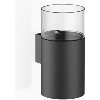 Soporte de Vidrio Dornbracht - Cristal Transparente - Negro Mate - Accesorio de Baño Soporte de Vidrio Dornbracht - Cristal Transparente - Negro Mate - Accesorio de Baño