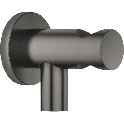 Codo de conexión a la pared Dornbracht - Metal oscuro, soporte ducha, 3/8" salida Codo de conexión a la pared Dornbracht - Metal oscuro, soporte ducha, 3/8" salida
