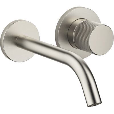 Dornbracht Meta PURE Miscelatore lavabo a parete - Platino Opaco - 190mm, Bocca Fissa Dornbracht Meta PURE Miscelatore lavabo a parete - Platino Opaco - 190mm, Bocca Fissa