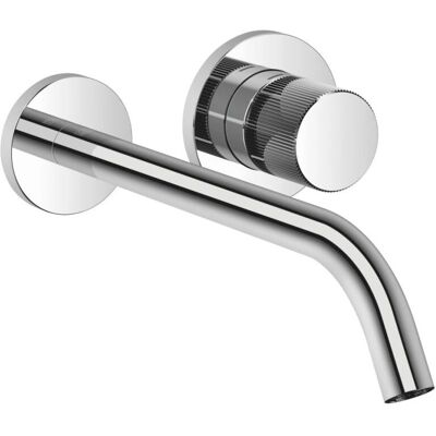 Dornbracht Meta PURE Wandgemonteerde Wastafelmengkraan - 250mm Uitstek - Vast uitloop - Leads vrij Dornbracht Meta PURE Wandgemonteerde Wastafelmengkraan - 250mm Uitstek - Vast uitloop - Leads vrij
