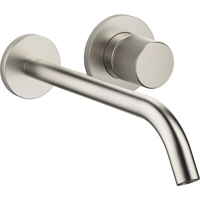 Dornbracht Meta PURE Miscelatore lavabo a parete - 250mm Proiezione - Platin Matte Dornbracht Meta PURE Miscelatore lavabo a parete - 250mm Proiezione - Platin Matte