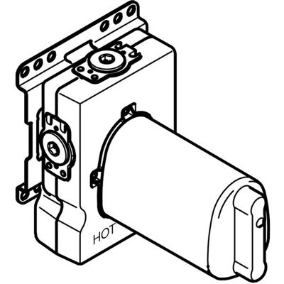 Módulo de termostato Dornbracht XTOOL - Sin control de flujo, 3/4 Módulo de termostato Dornbracht XTOOL - Sin control de flujo, 3/4