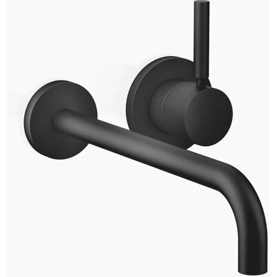 Dornbracht Schwarzmatt Wand-Waschtischmischer - 250mm Ausladung - 90° Radius Dornbracht Schwarzmatt Wand-Waschtischmischer - 250mm Ausladung - 90° Radius