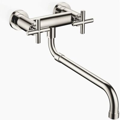 Dornbracht Cucina - Miscelatore a ponte Tara con doccia estraibile - Platino Dornbracht Cucina - Miscelatore a ponte Tara con doccia estraibile - Platino