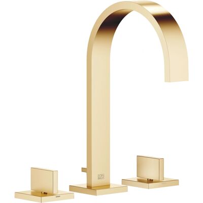 Dornbracht MEM Miscelatore lavabo a tre fori - Ottone spazzolato - Rubinetto Dornbracht MEM Miscelatore lavabo a tre fori - Ottone spazzolato - Rubinetto