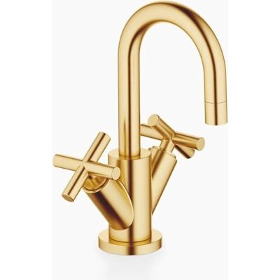 Dornbracht Tara Mezclador de lavabo de un orificio en latón cepillado - Grifería de baño Dornbracht Tara Mezclador de lavabo de un orificio en latón cepillado - Grifería de baño