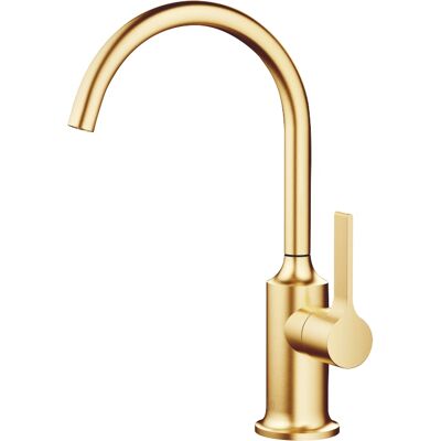 Dornbracht VAIA Rubinetto - Ottone spazzolato, rotazione 360°, portata 167mm Dornbracht VAIA Rubinetto - Ottone spazzolato, rotazione 360°, portata 167mm