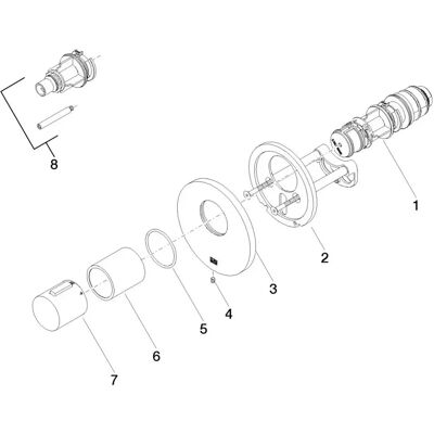 Dornbracht xTOOL Termostato - Latón cepillado - Para Meta, Tara, VAIA Dornbracht xTOOL Termostato - Latón cepillado - Para Meta, Tara, VAIA