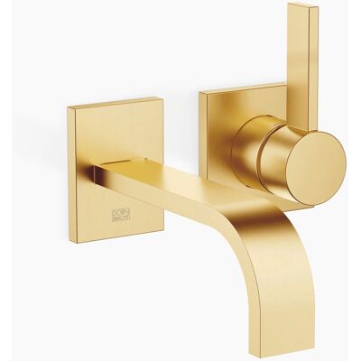 Dornbracht Ottone Spazzolato Miscelatore a Parete - Lavabo - 177mm Proiezione Dornbracht Ottone Spazzolato Miscelatore a Parete - Lavabo - 177mm Proiezione