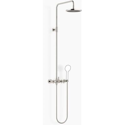 Dornbracht Tara Colonna Doccia - 420mm, Platino, Testa pioggia, Senza doccetta Dornbracht Tara Colonna Doccia - 420mm, Platino, Testa pioggia, Senza doccetta