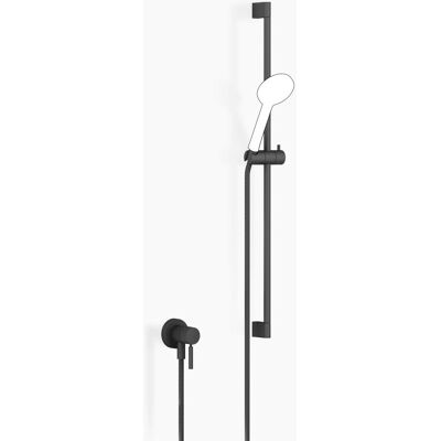 Mitigeur monocommande noir mat avec raccord de douche - Robinet - Publicité Mitigeur monocommande noir mat avec raccord de douche - Robinet - Publicité
