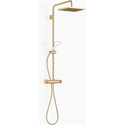 DORNBRACHT Tubo doccia con Termostato - Ottone Spazzolato - Testa doccia 300x240 mm DORNBRACHT Tubo doccia con Termostato - Ottone Spazzolato - Testa doccia 300x240 mm