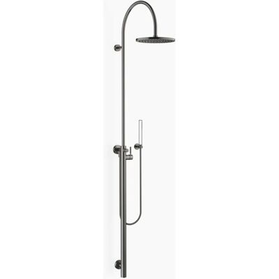Colonna doccia DORNBRACHT - Miscelatore monocomando, proiezione 450 mm, soffione 300 mm - Platino scuro opaco Colonna doccia DORNBRACHT - Miscelatore monocomando, proiezione 450 mm, soffione 300 mm - Platino scuro opaco