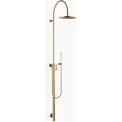 DORNBRACHT Duschstele - Monoarmatur, 450mm Ausladung, 300mm Kopfbrause, Messing gebürstet DORNBRACHT Duschstele - Monoarmatur, 450mm Ausladung, 300mm Kopfbrause, Messing gebürstet