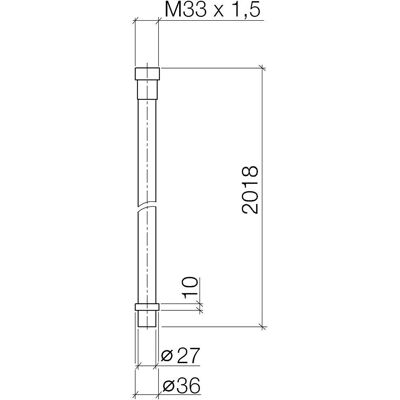 Dornbracht Water Tube Kneipp-Schlauch - 2000mm - Negro - Manguera de ducha Dornbracht Water Tube Kneipp-Schlauch - 2000mm - Negro - Manguera de ducha
