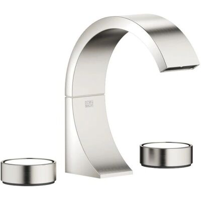 Dornbracht CYO Mezclador de lavabo de tres agujeros - Platin / Platin mate Dornbracht CYO Mezclador de lavabo de tres agujeros - Platin / Platin mate