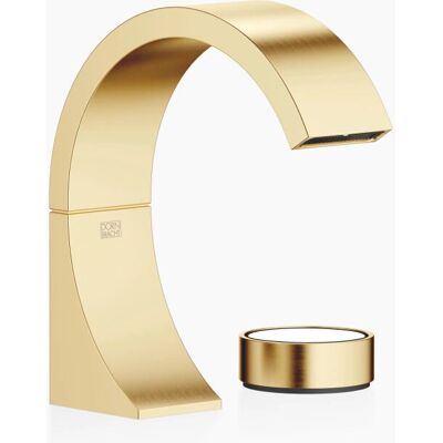Dornbracht Dornbracht CYO Grifería de lavabo doble - latón cepillado - proyección 133mm - sin desagüe Dornbracht Dornbracht CYO Grifería de lavabo doble - latón cepillado - proyección 133mm - sin desagüe