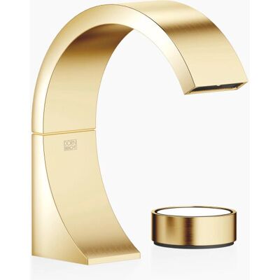 Dornbracht CYO Grifo doble para lavabo - Latón cepillado, proyección 133 mm, sin accesorios de desagüe Dornbracht CYO Grifo doble para lavabo - Latón cepillado, proyección 133 mm, sin accesorios de desagüe