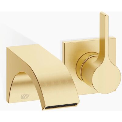 Dornbracht Cyo Grifo de lavabo de pared - 160mm Alcance - Latón cepillado Dornbracht Cyo Grifo de lavabo de pared - 160mm Alcance - Latón cepillado